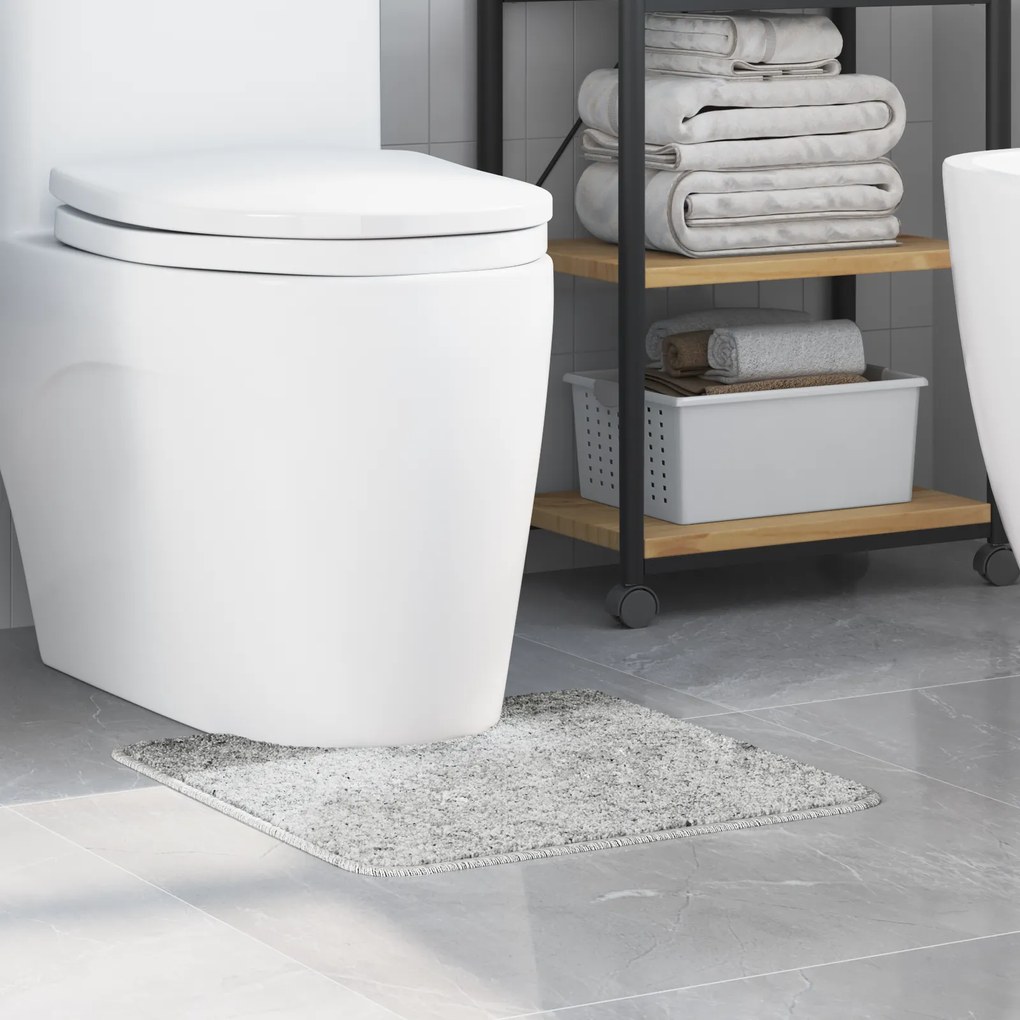 Tapete de Banho U-Shape Cinza 50x50 cm Polipropileno Antiderrapante