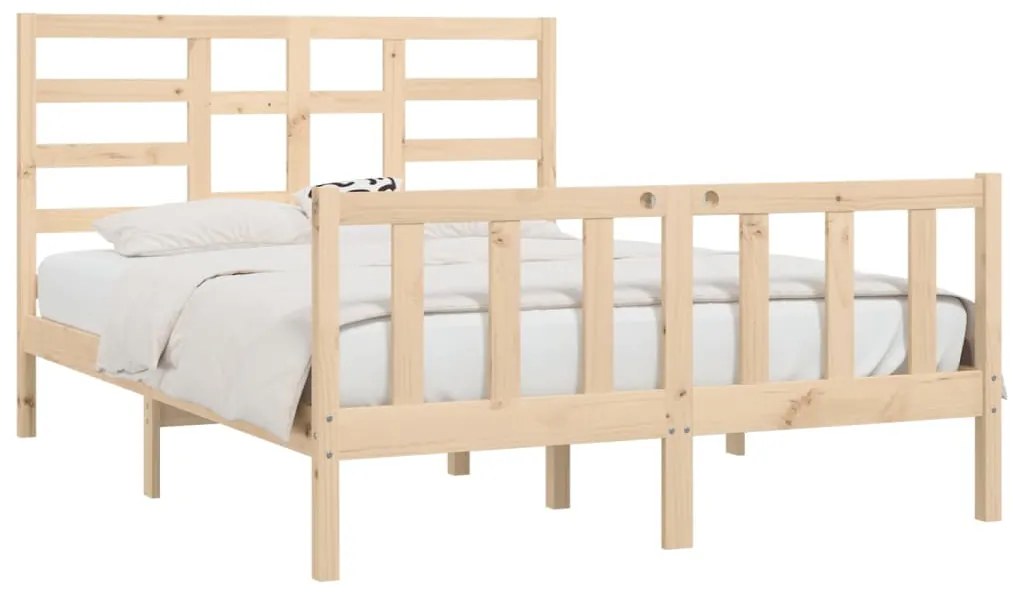 Cama sem colchão 120x200 cm madeira de pinho maciça