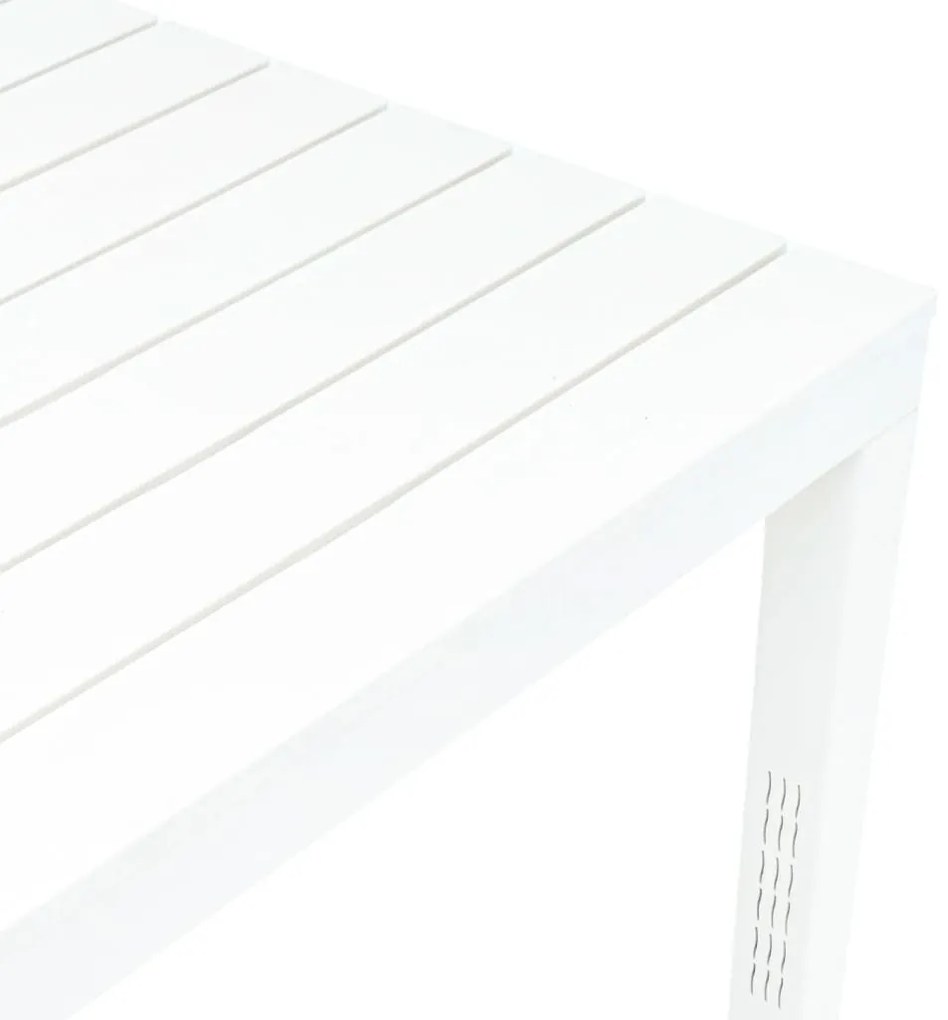 Mesa de jardim com 2 bancos plástico branco