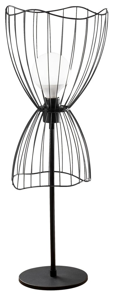 Candeeiro de Mesa Zeyno – Preto – 25 x 25 cm