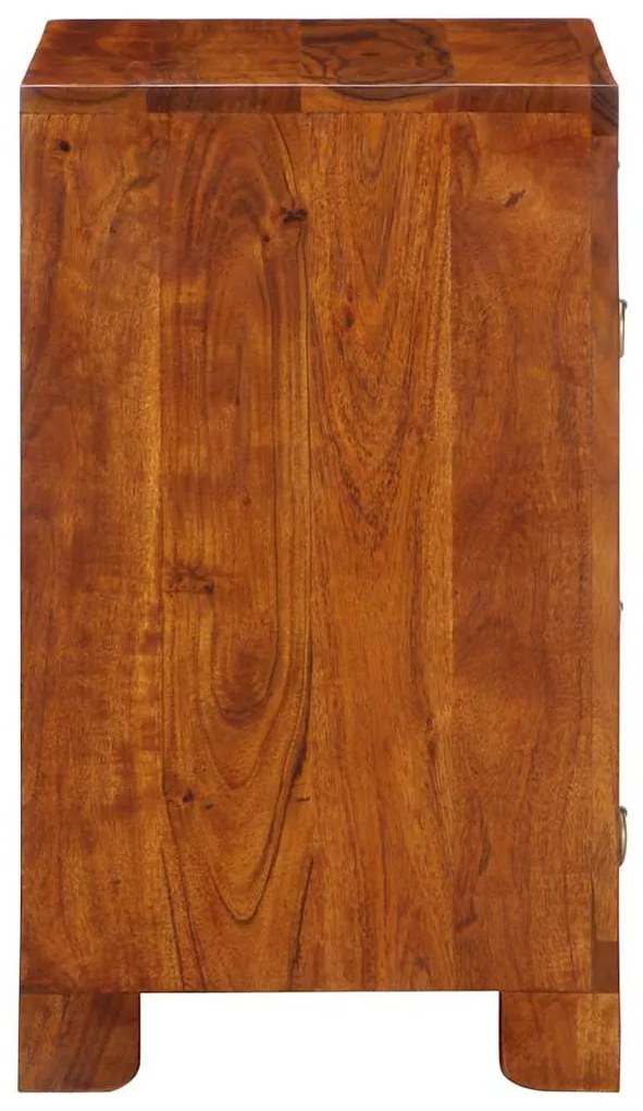 Aparador multicor 50x35x60 cm madeira de acácia maciça