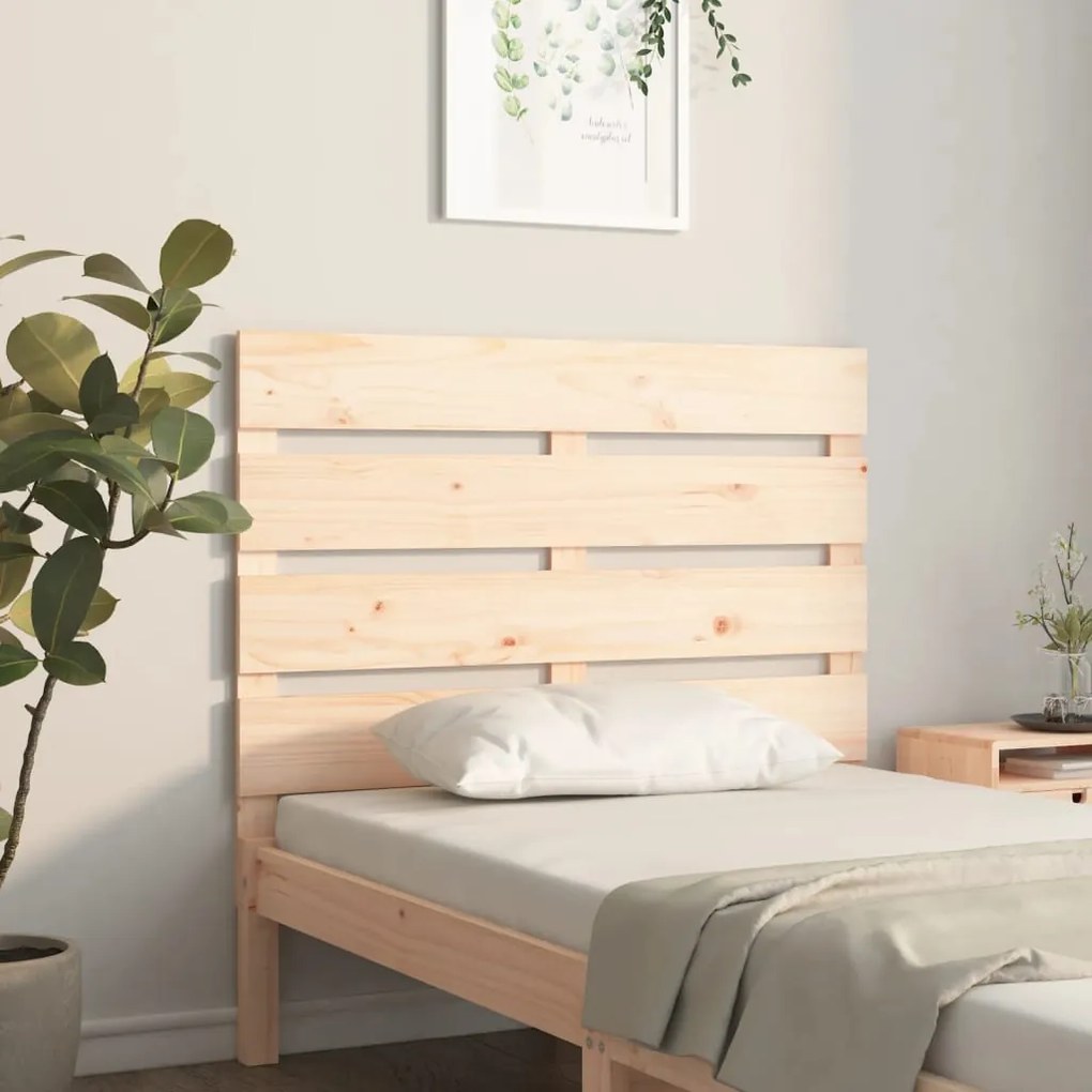 vidaXL Cabeceira de cama 90x3x80 cm pinho maciço