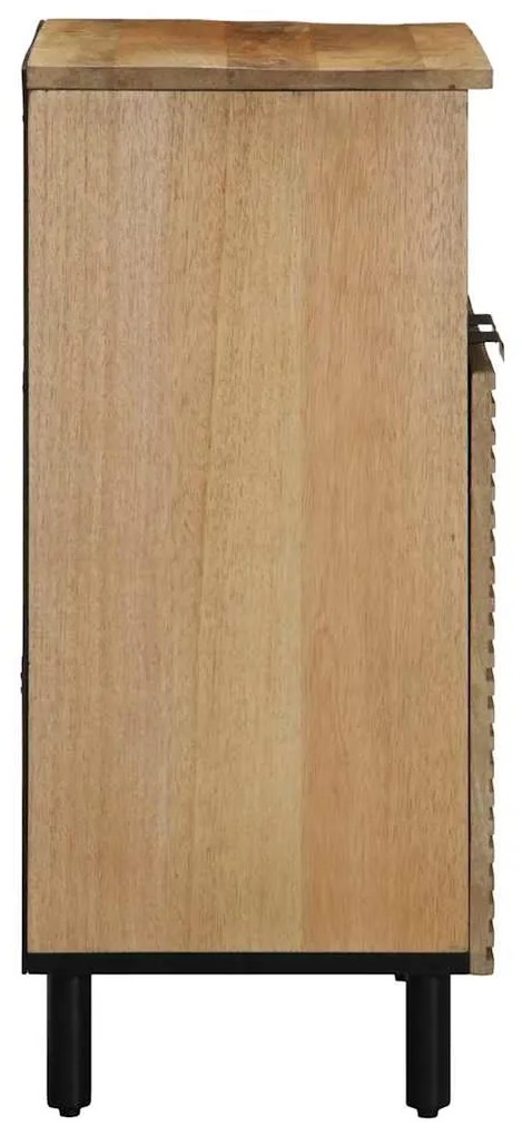 Aparador castanho 60x33x75 cm madeira de mangueira maciça