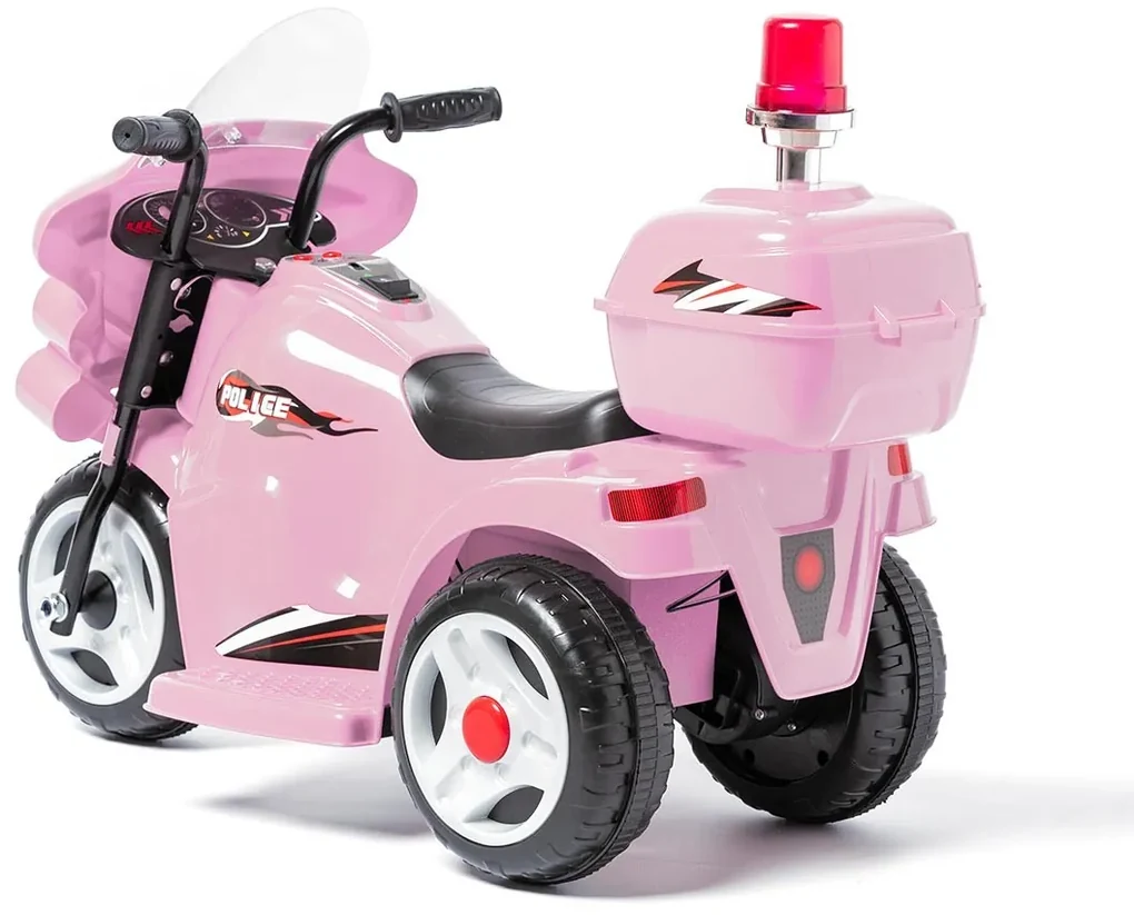 Carro de triciclo Moto elétrica infantil com Bateria para crianças com mais  de 3 anos 108x51x75cm Rosa