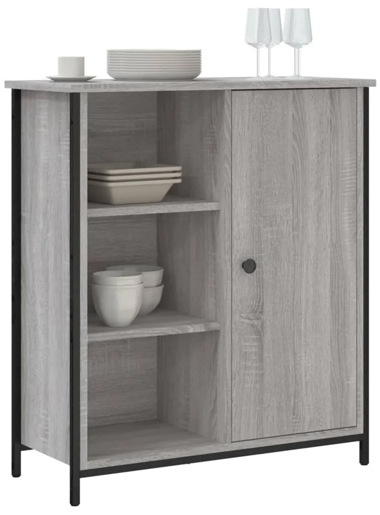 Aparador 70x30x80 cm derivados de madeira cinzento sonoma