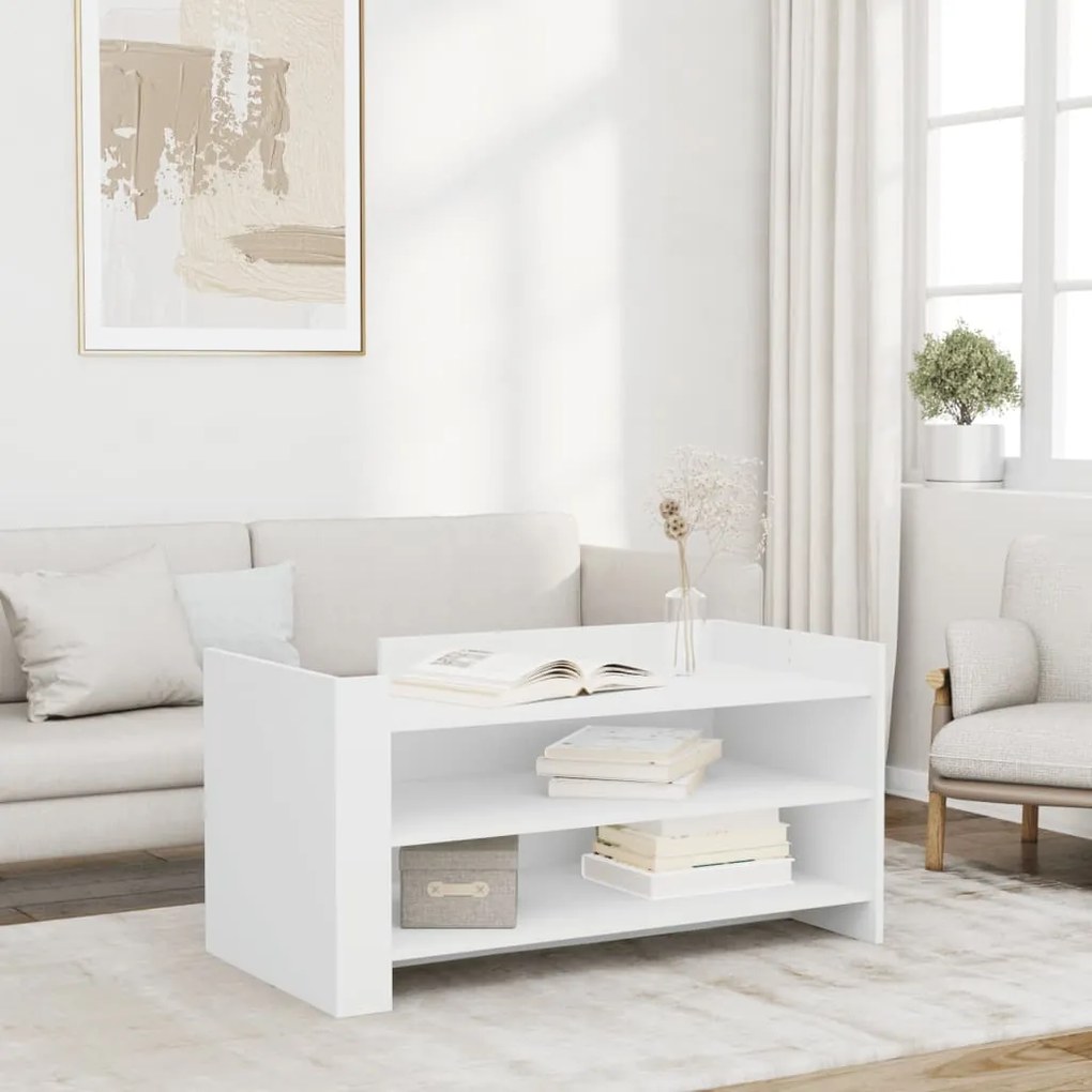 Mesa de centro 100x50x50 cm derivados de madeira branco