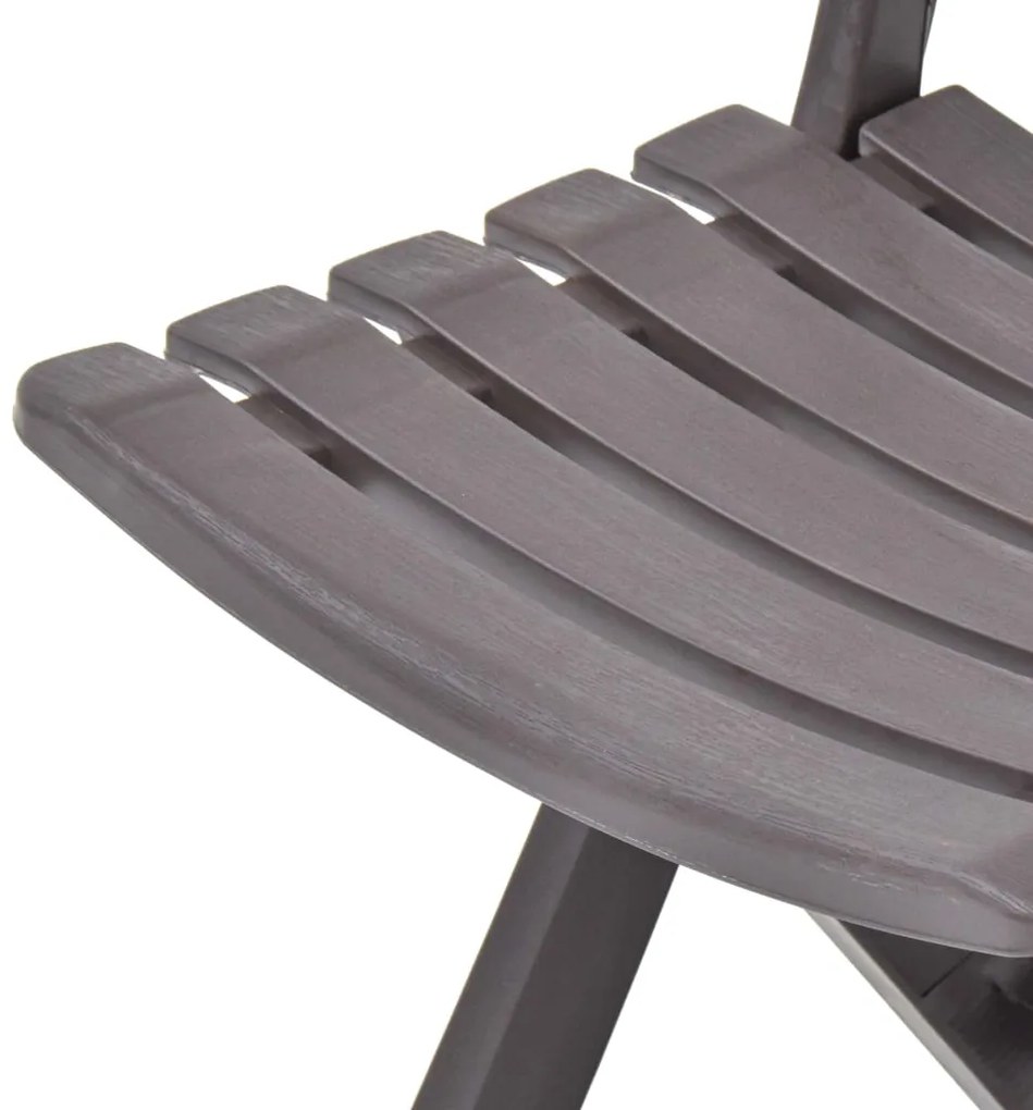 Cadeiras de jardim dobráveis 2 pcs plástico moca