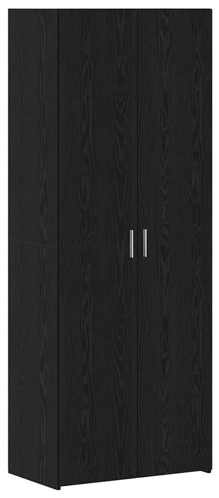 Gabinete de Armazenamento vidaXL Carvalho Preto 70x42.5x225 cm Madeira