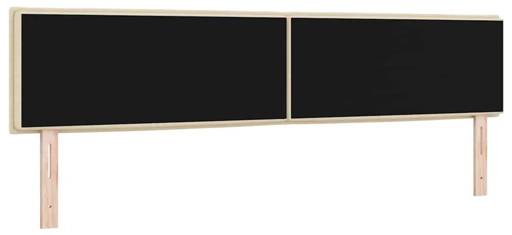 Cabeceira LED Design Linhas Creme 100 cm Tecido