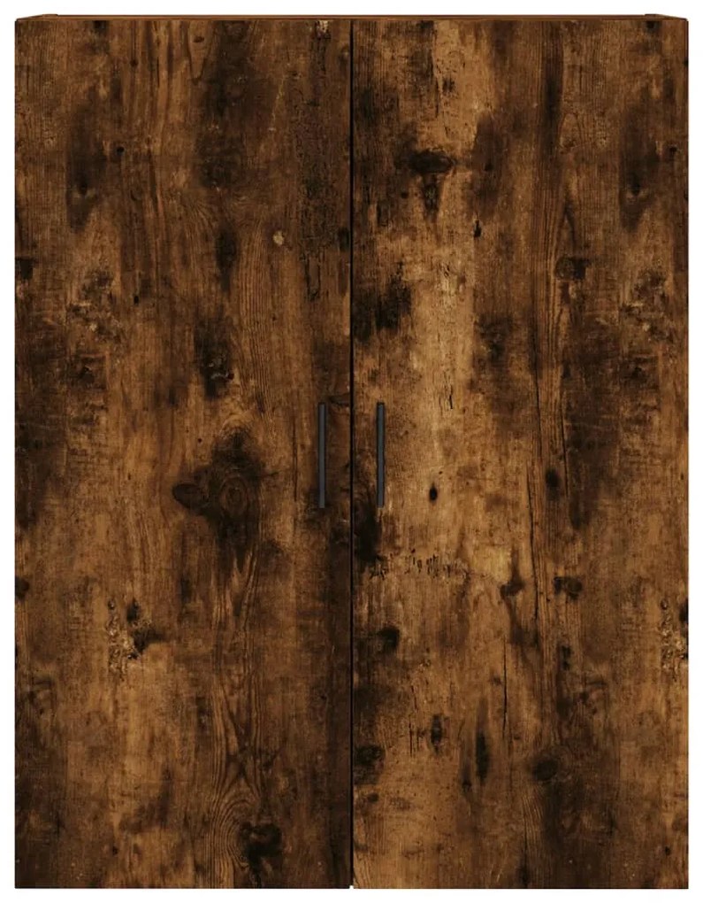 Armários de parede 2 pcs 69,5x34x90 cm carvalho fumado