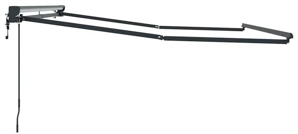 Toldo Elétrico Antracite 3,5 x 2,5 m Poliéster &amp; Alumínio