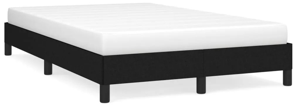 vidaXL Estrutura de cama sem colchão preto 120x190 cm tecido