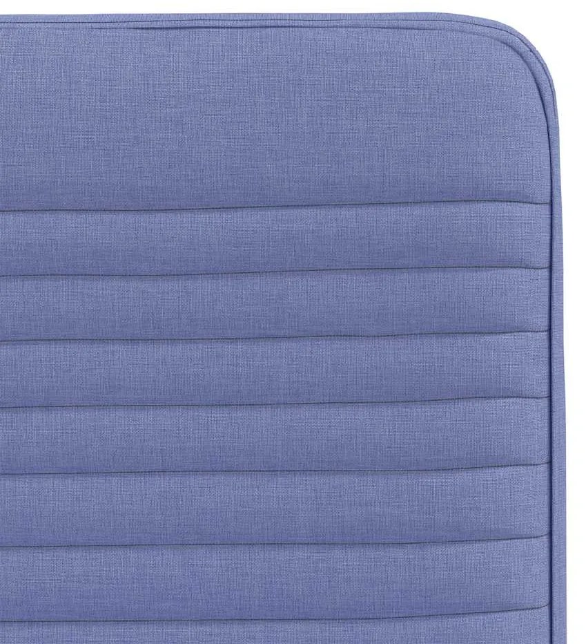 Cadeiras de jantar 6 pcs Jeans Tecido Azul