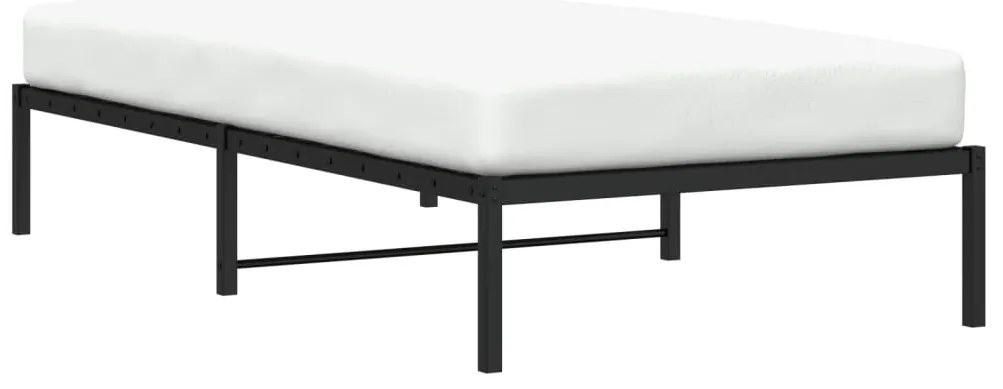 Estrutura de cama 100x200 cm metal preto