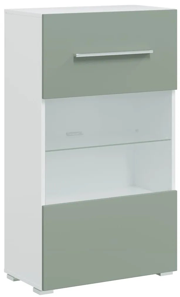 Móveis TV de 5pcs iluminação LED madeira trabalhada verde oliva
