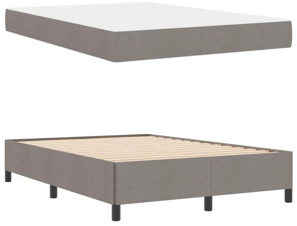 Cama Box Taupe, Preto 140 x 200 cm