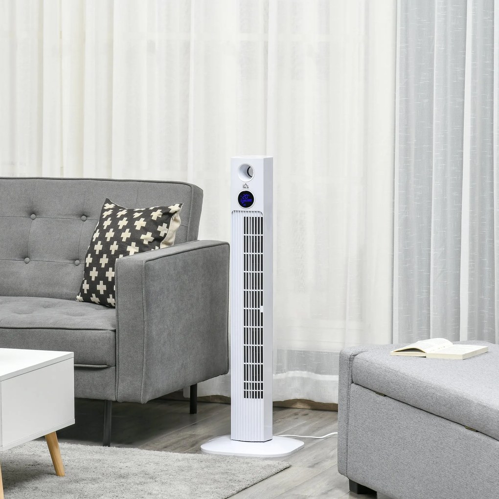 Ventoinha de Coluna 45W Silencioso com Controle Remoto 3 Velocidades 3