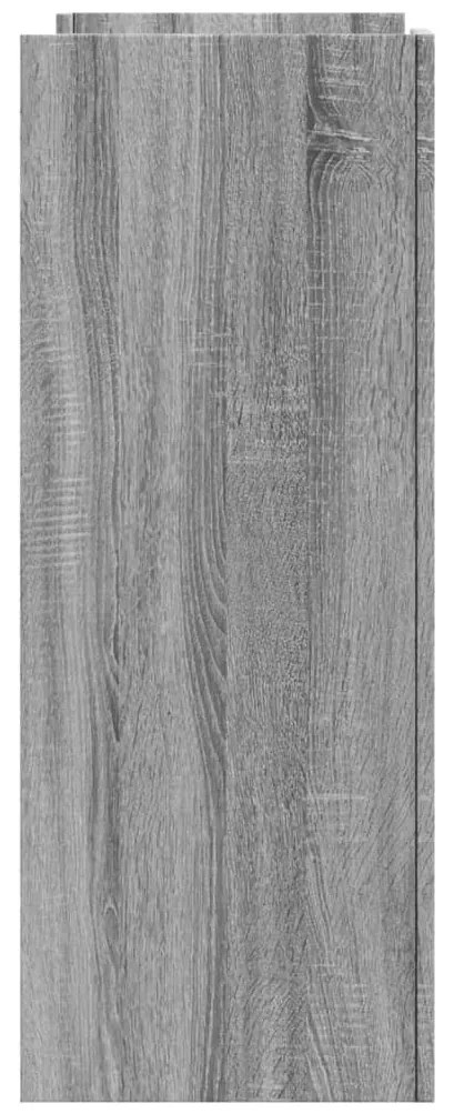 Mesa consola 100x35x90 cm derivados de madeira cinzento sonoma