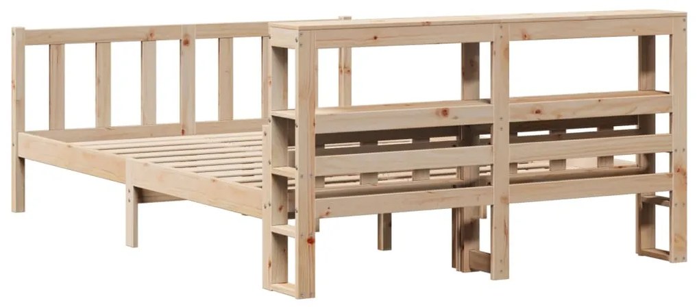 Cama sem colchão 120x190 cm madeira de pinho maciça