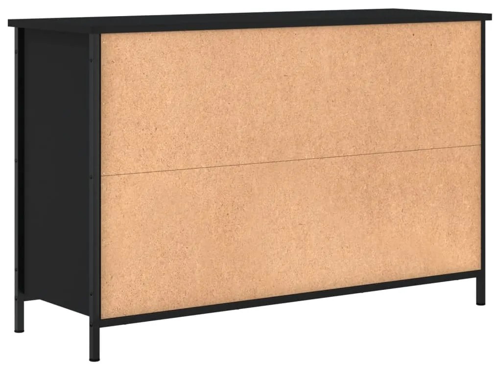 Móvel de TV 100x35x65 cm derivados de madeira preto
