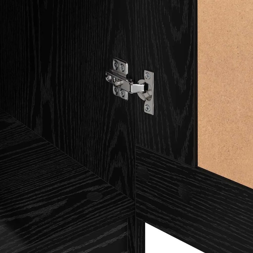 Guarda-roupa Carvalho Preto 82,5 x 51,5 x 180 cm