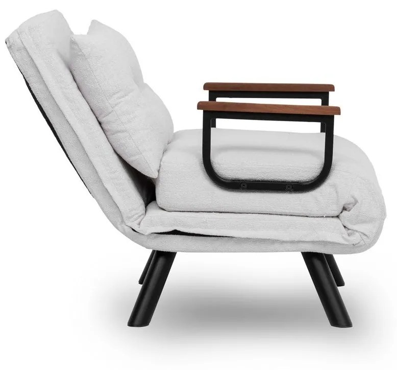 Sofá-Cama Sando – Branco – Medidas: Profundidade do Assento: 50 cm, La