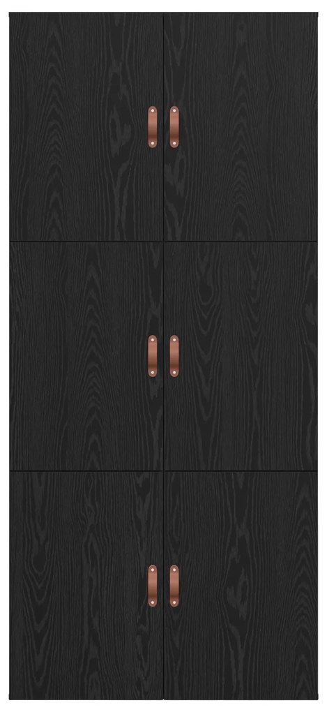 Estrutura de Cama com Armazenamento vidaXL Carvalho Preto 100x200 cm