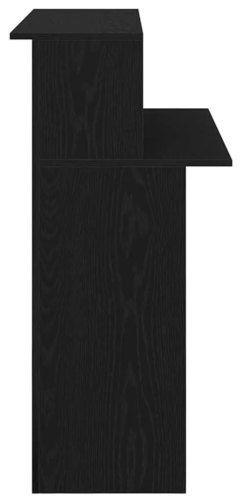 Balcão de recepção 100x50x103,5 cm derivados de madeira preto
