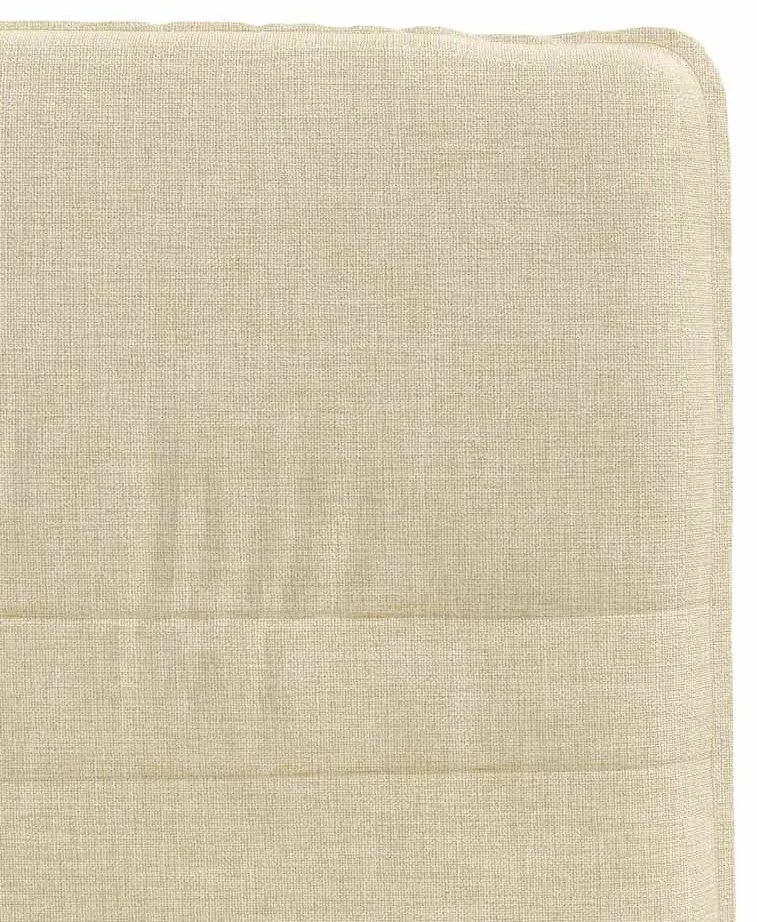 Cadeiras de jantar 6 pcs tecido cor creme