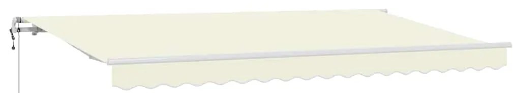 Toldo Retrátil Manual Creme e Branco 400x200 cm Largo 4 x 2 m