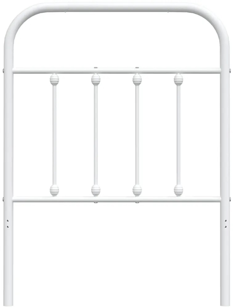 Cabeceira de cama 75 cm metal branco