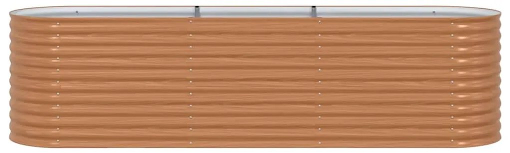 Cama Elevada Plantadeira Efeito Madeira Metal 320 X 80 X 81 cm