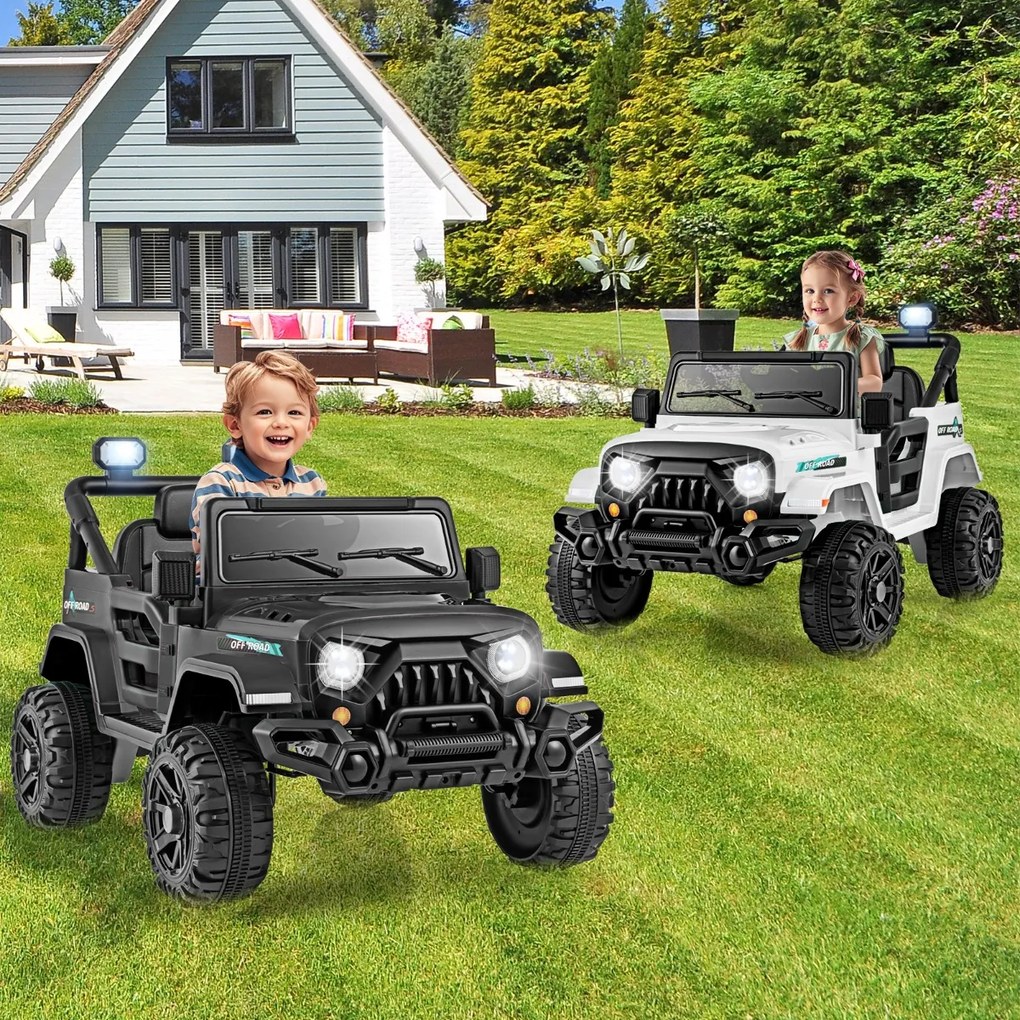 Carrinho Elétrico para Crianças 1 a 5 anos, 99 x 62 x 62 cm, Com Comando à Distância, Preto