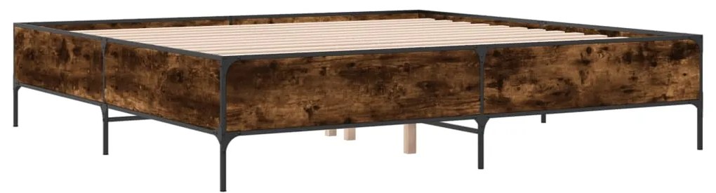Estrutura de cama 180x200 cm derivados madeira/metal