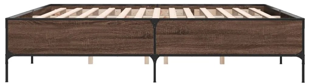 Estrutura de cama 200x200cm derivados madeira/metal