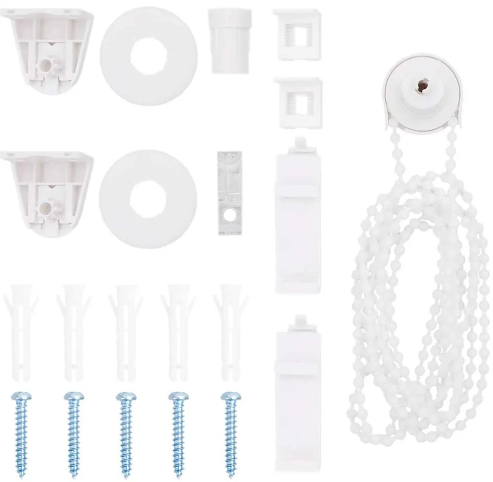 vidaXL 21 peças de acessórios para estores de 18 mm