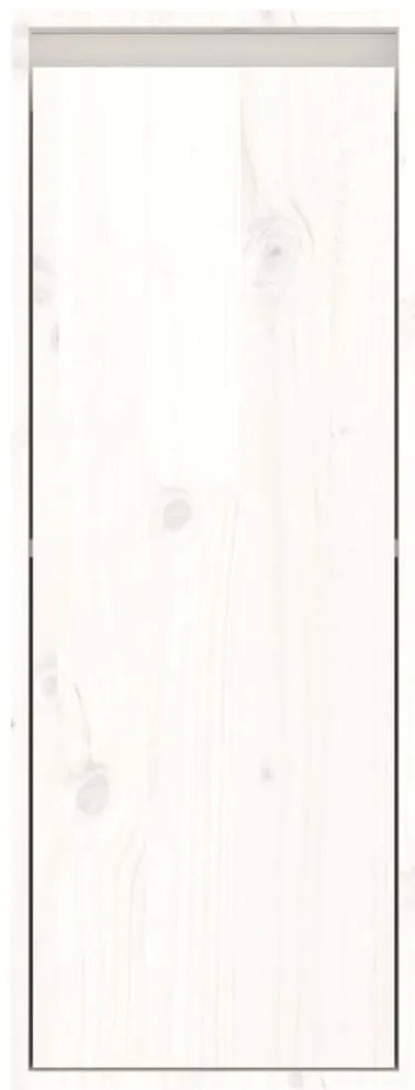Móveis de TV 4 pcs madeira de pinho maciça branco