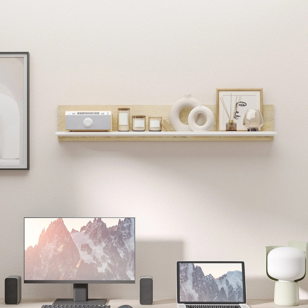 Estante com Prateleiras – Modelo Ålesund – 120x15x20 – Madeira – 6 Nív