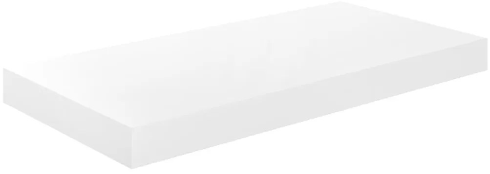 Prateleiras de parede suspensas 2 pcs 50x23x3,8cm MDF branco