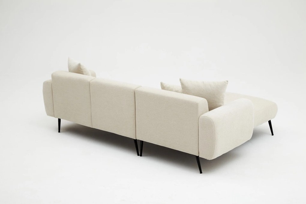 Sofá de Canto Side – Creme – 252x77x82 cm