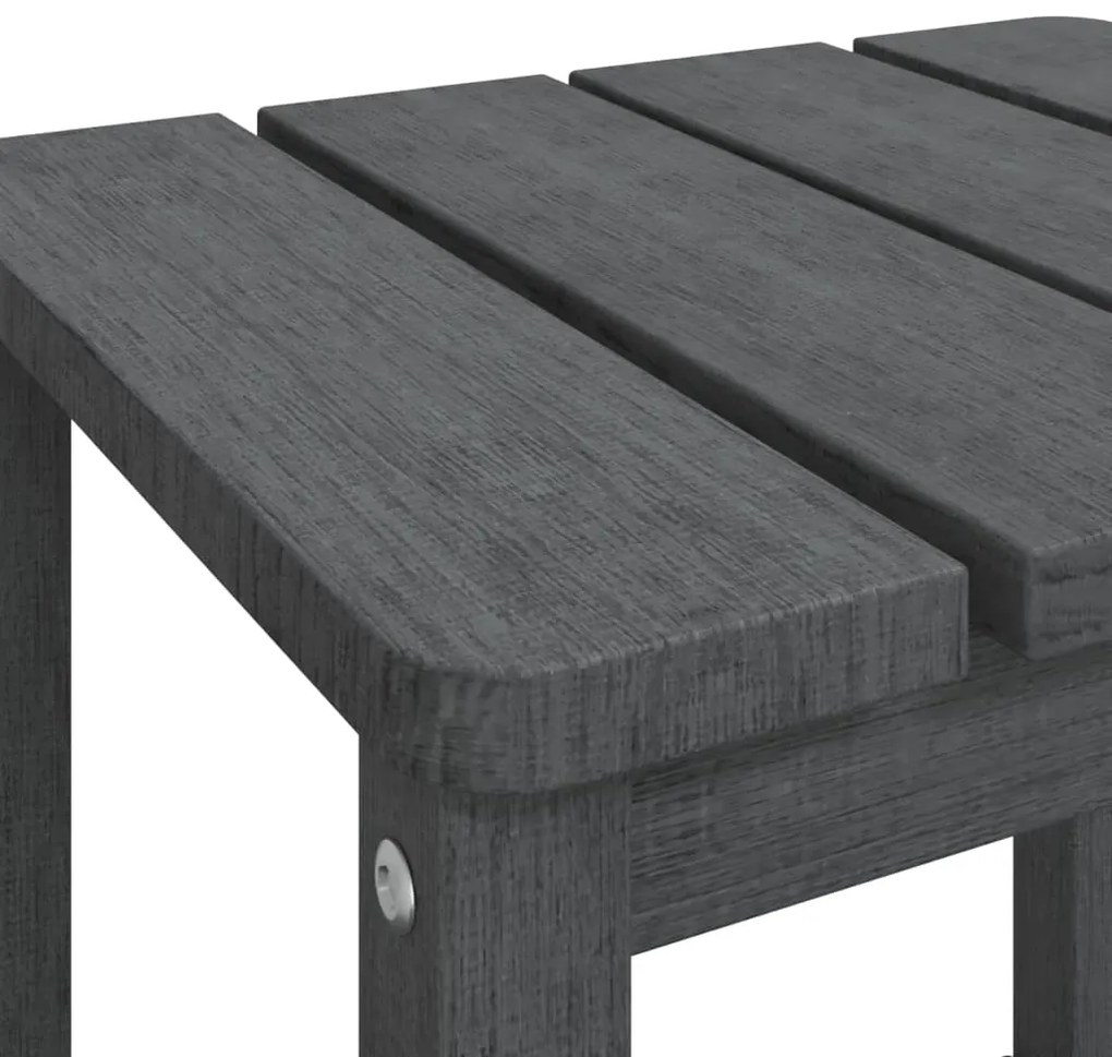 Mesa de jardim Adirondack 38x38x46 cm PEAD antracite
