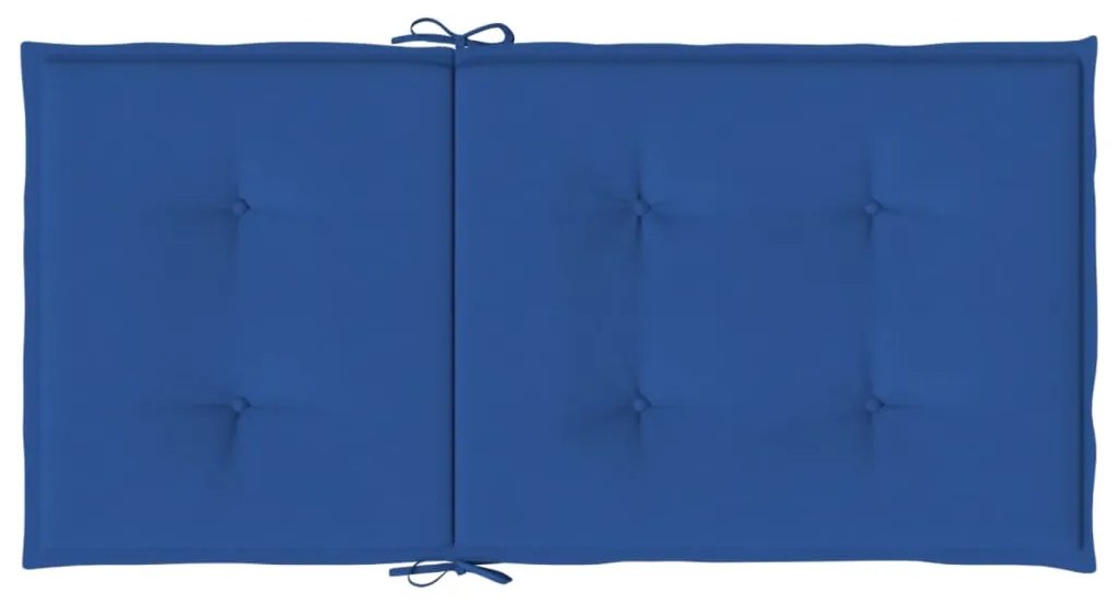 Almofadões lombares p/ cadeiras de jardim 4pcs oxford azul real