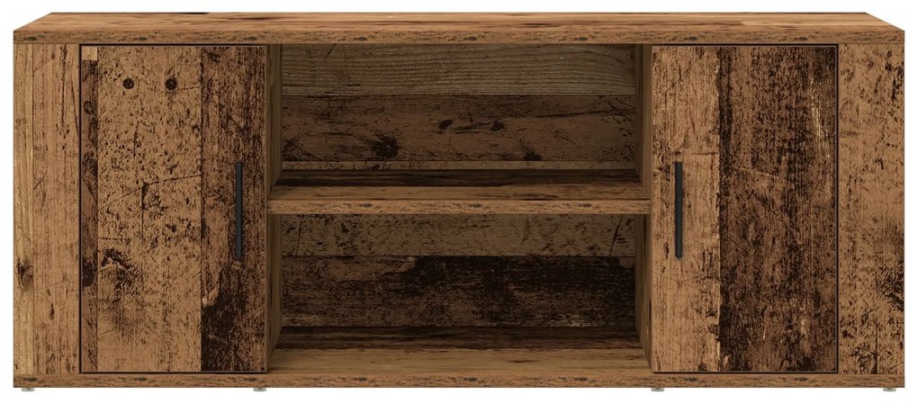 Armário para TV vidaXL Madeira Velha 100x35x40 cm Madeira Engenharia