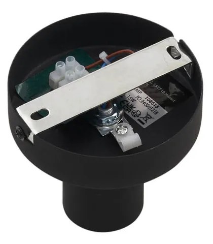 Candeeiro de Teto Design Preto com Vidro Fumeado - Pillon