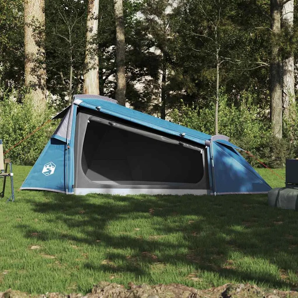 Tenda de campismo túnel para 2 pessoas impermeável azul