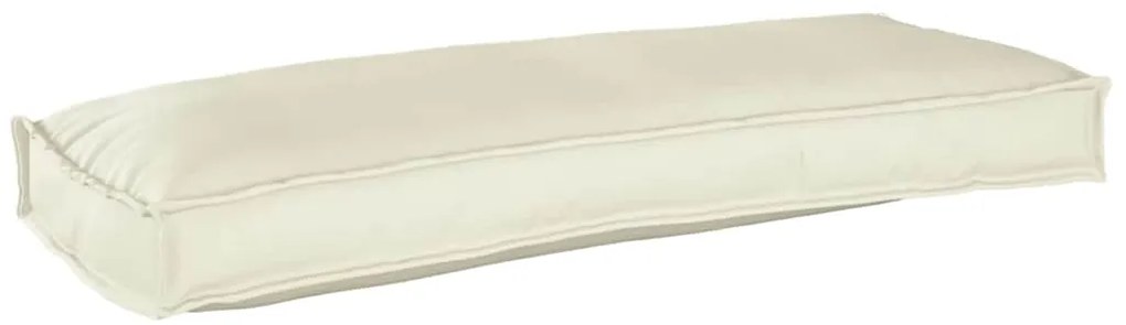 vidaXL almofada pra palete pra banco creme 100x40x8 cm em tecido Oxford