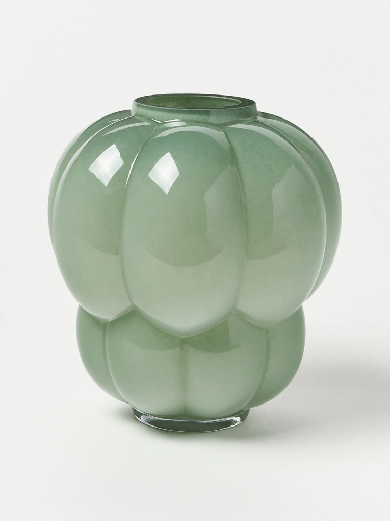 Jarra em vidro artesanal Uva, Alt 22 cm