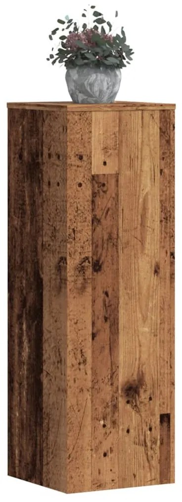 vidaXL Suportes p/ plantas 2 pcs 33x33x100 cm derivados de madeira