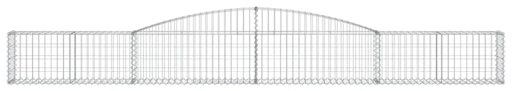 Cestos gabião arqueados 25 pcs 400x30x40/60cm ferro galvanizado