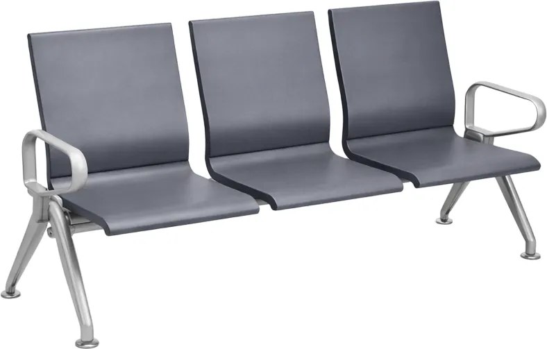 Viga de Receção 3 Lugares Innovate Cinza Riva